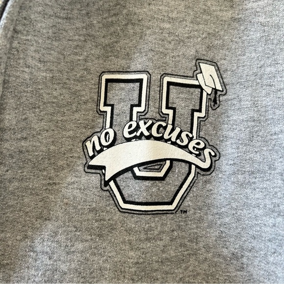 Gildan No Excuses Hoodie Women’s Medium Gray Zip Front Casual Gym Workout Street - Picture 4 of 8